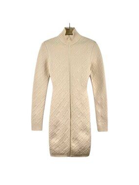 Fendi 2022 collection beige knit dress